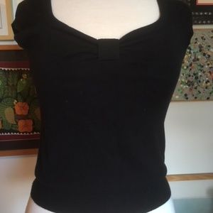 Banana Republic cap sleeve knit top